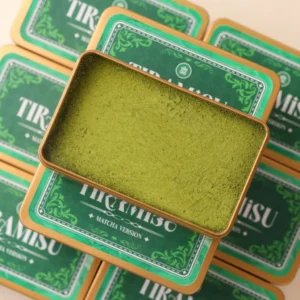 Tiramisu Matcha hộp thiếc